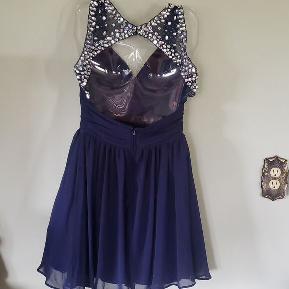 Bsmart Junior Formal Dress  Size 9  Blue Short Homecoming/Prom Dress - Picture 5 of 7